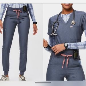 Figs set Heather Denim size small